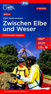 ADFC Radtourenkarte Zwischen Elbe und Weser