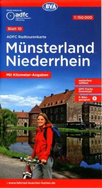 Radtourenkarte Münsterland Niederrhein