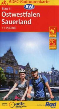 Radtourenkarte Ostwestfalen Sauerland Weser Radweg