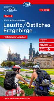 Radtourenkarte Lausitz / östliches Erzgebirge