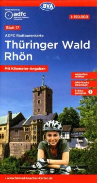 Radtourenkarte Thüringer Wald Rhön Werra Werratal Radweg