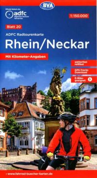 Radtourenkarte Rhein / Neckar