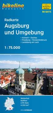 Radkarte Augsburg und Umgebung