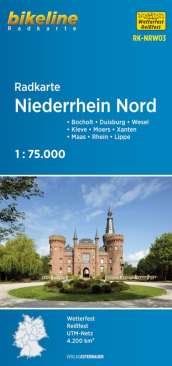 Radkarte Niederrhein Nord