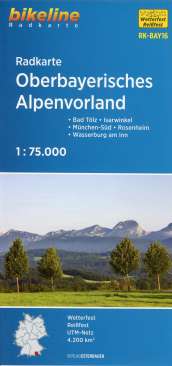 Bikeline Rakarte Oberbayerisches Alpenvorland